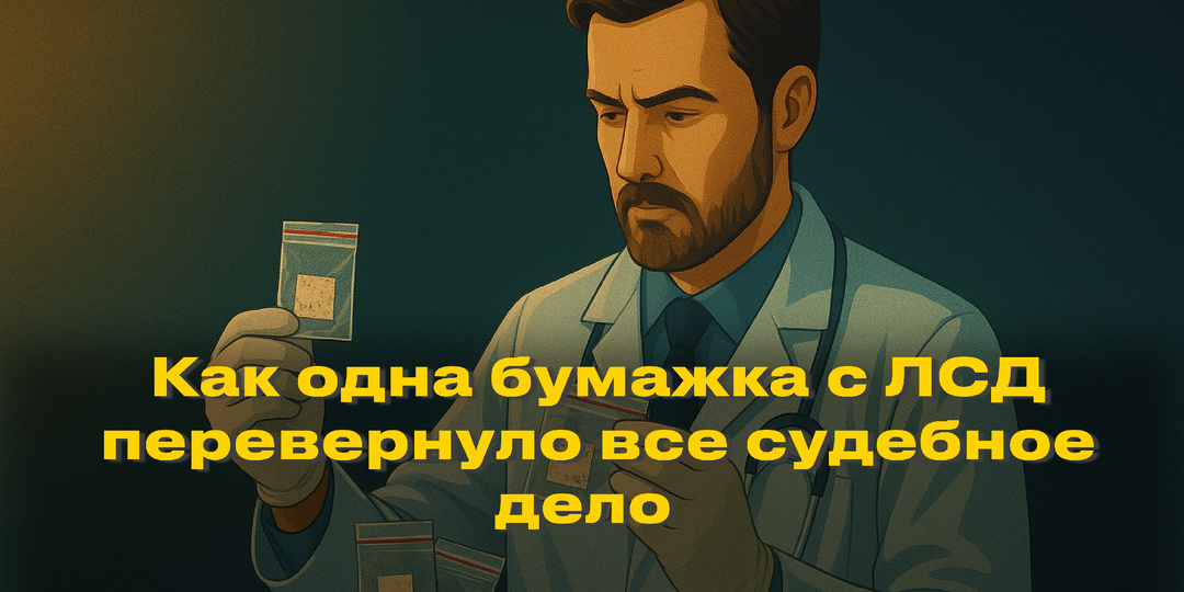 Как одна бумажка с ЛСД перевернуло все судебное дело