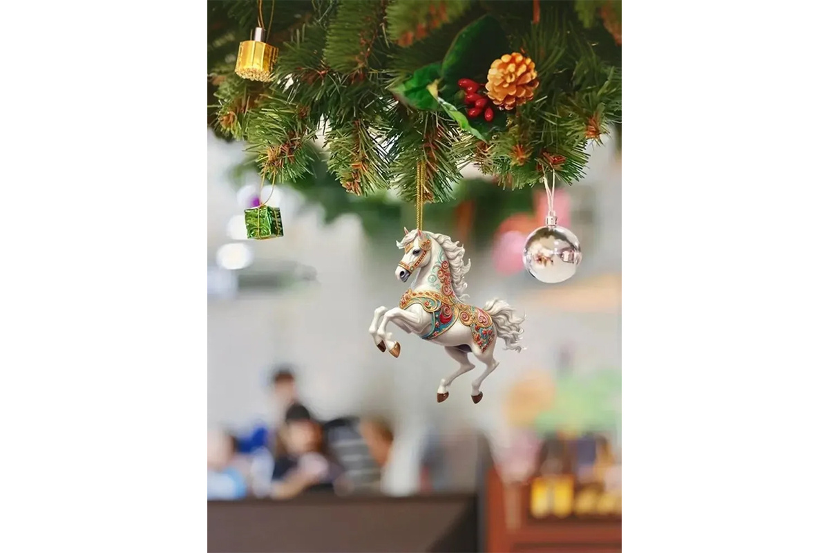 ozon.ru📷Елочная игрушка в виде лошади, символа 2026 года по восточному гороскопу