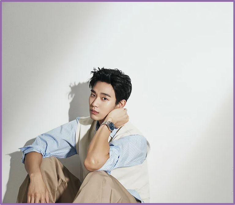 Снимок с экрана монитора. Актер Ким Су Хен.