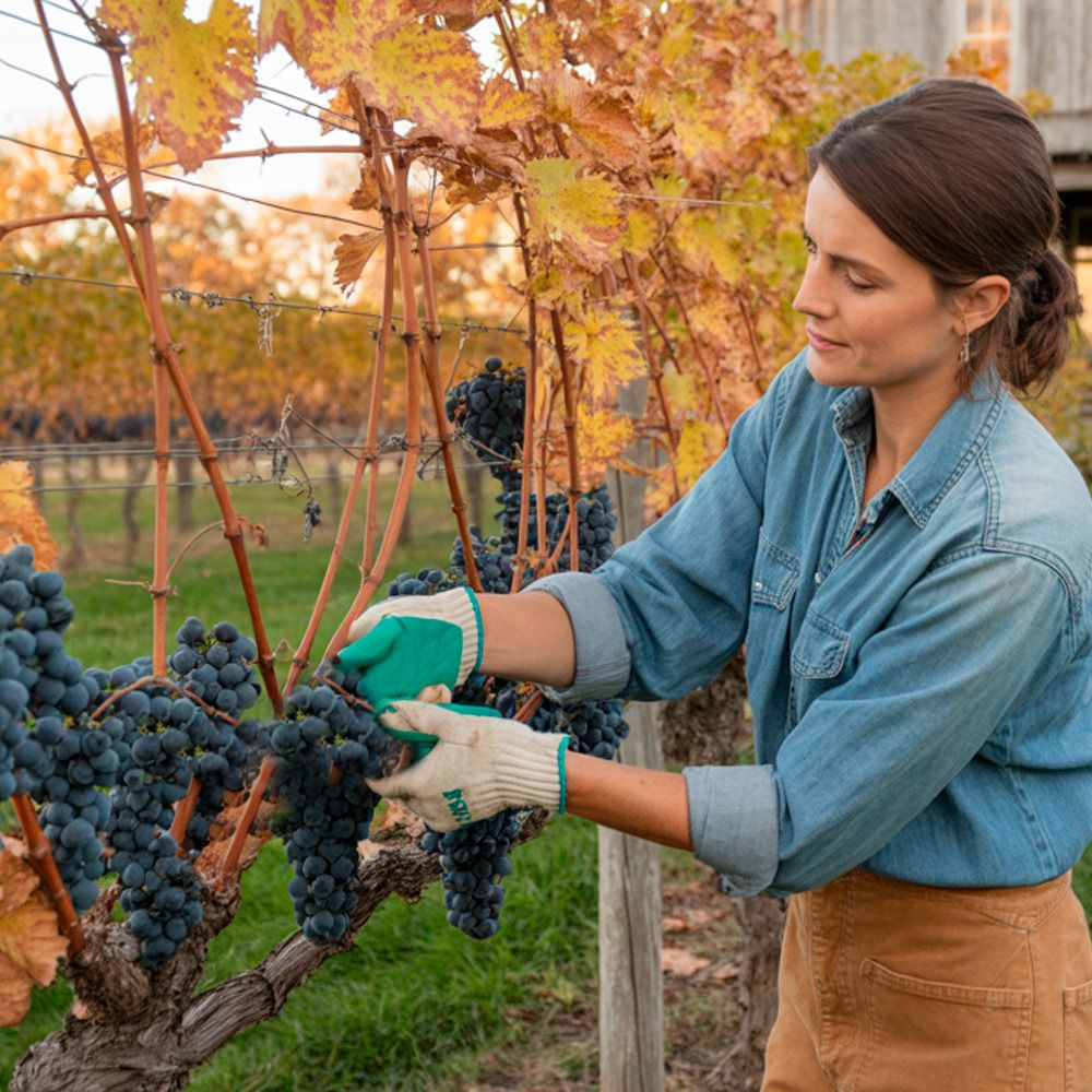Уход за виноградом осенью