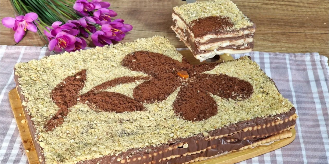 🎂 Изумительный Слоённый Торт БЕЗ ВЫПЕЧКИ! Нежный, быстрый и очень вкусный!