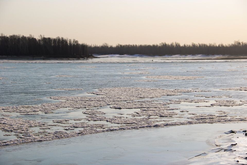    Шуга на Оби в Барнауле. Источник: Виталий Барабаш / Толк