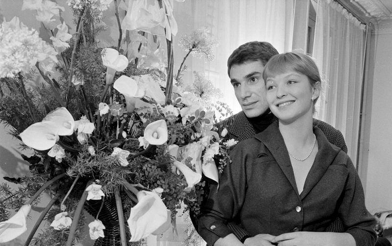 Робер Оссейн и Марина Влади