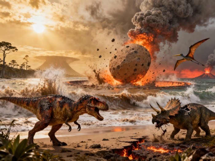    Как падение астероида уничтожило динозавров