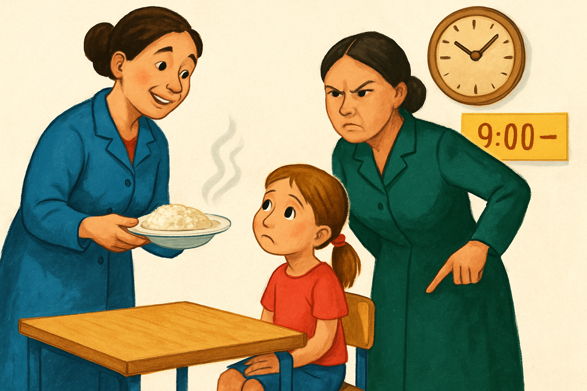 Одна воспитательница добрая - всегда оставляет завтрак, если мы опаздываем, вторая - злая, никогда не идет навстречу. Говорит: "Не мои проблемы, кормите ребенка дома". Должны ли оставлять завтрак по просьбе родителей?