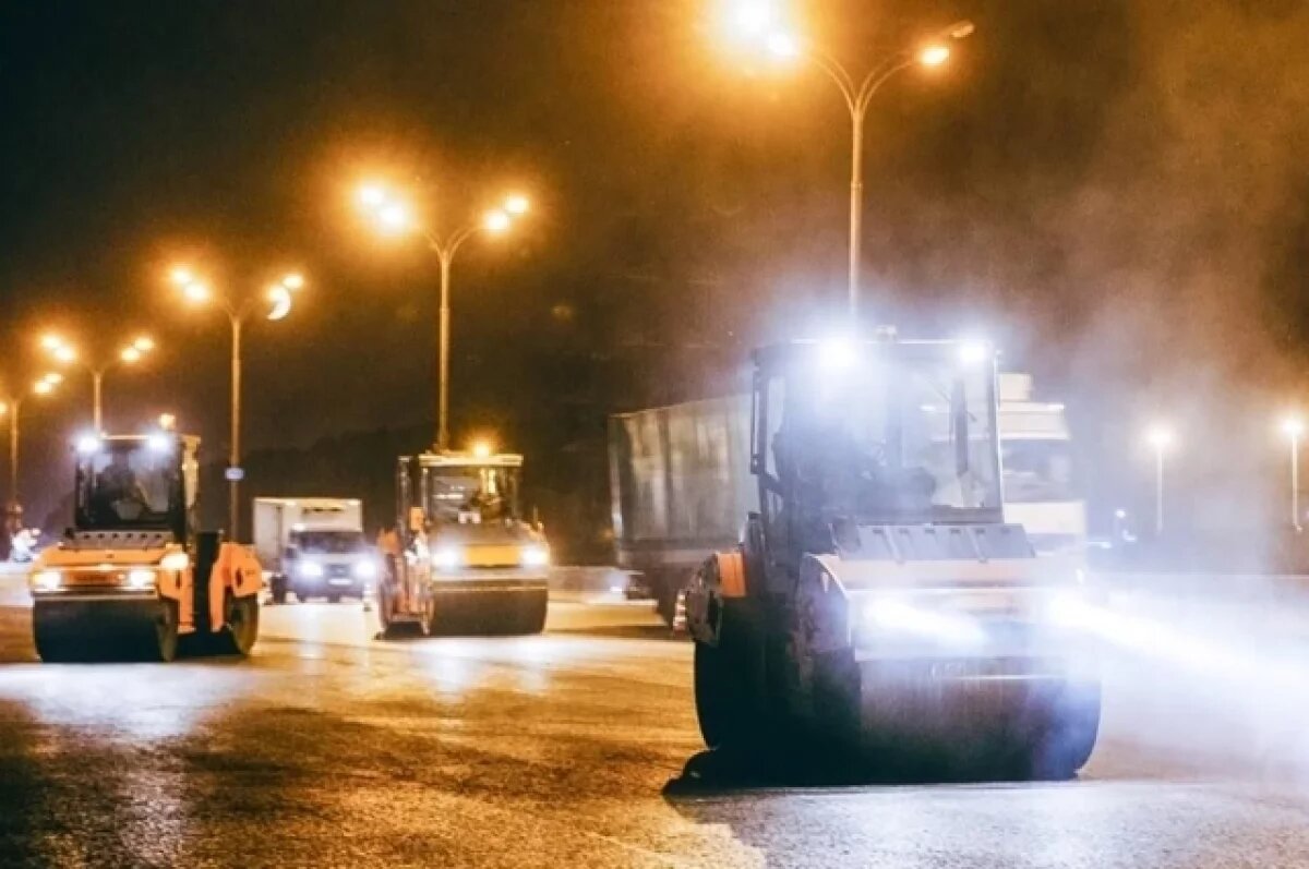    На МКАД было обновлено около 1 млн. квадратных метров асфальта