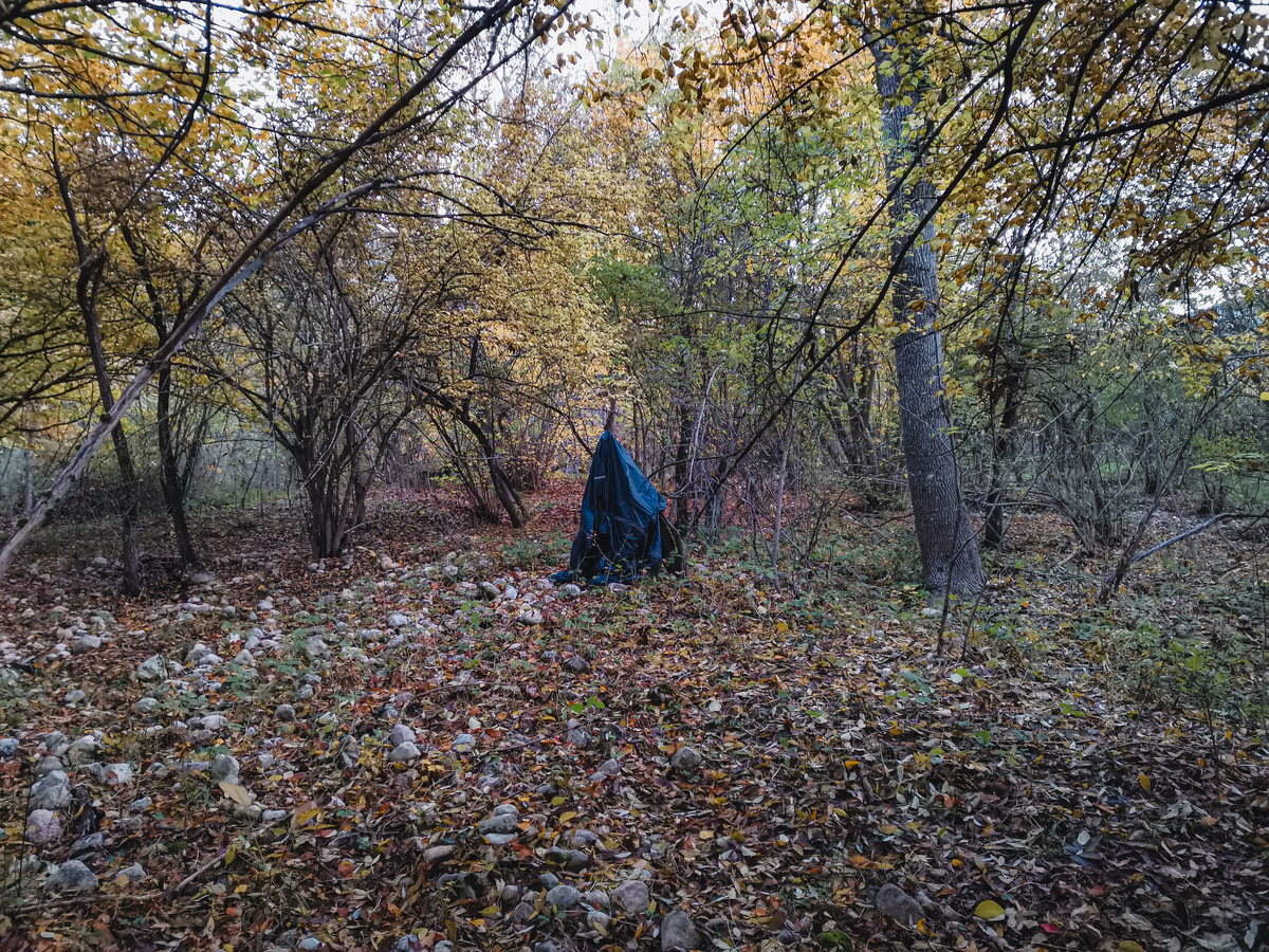 Сушу тент от палатки