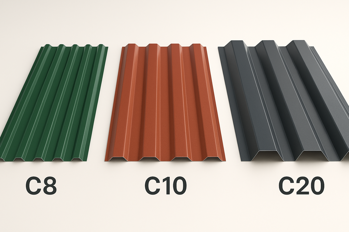 Стандартные варианты профилей для забора