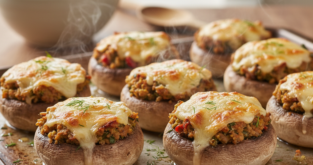 Ужин за 20 минут: шампиньоны с сыром, которые тают во рту! 🥘🔥