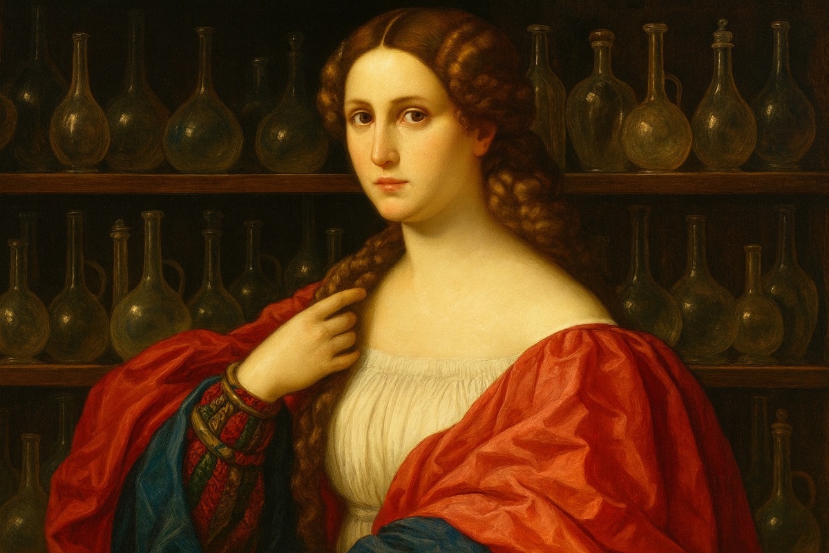    Женщины эпохи Возрождения мазали лицо свинцовой пастой ради идеального бледного лба и гладкой кожи