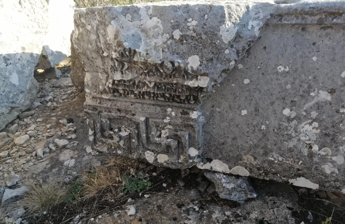 Узоры на стенах  древнего города Сагалассос