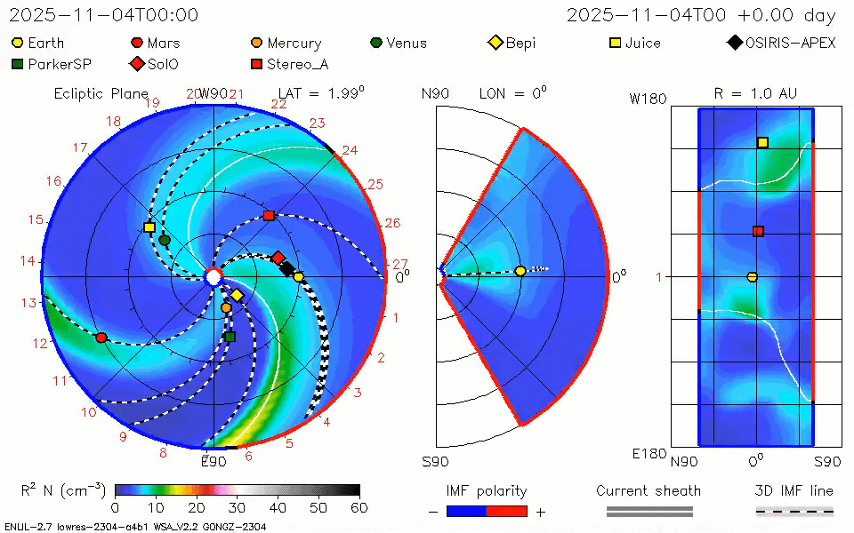 Здесь комета C/2025 A6 Lemmon находится над Меркурием