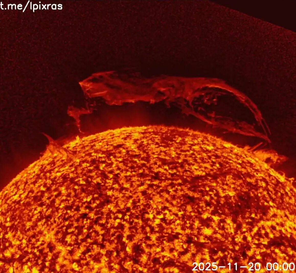    Фото: скриншот видео из telegram-канала «Лаборатория солнечной астрономии (XRAS)»