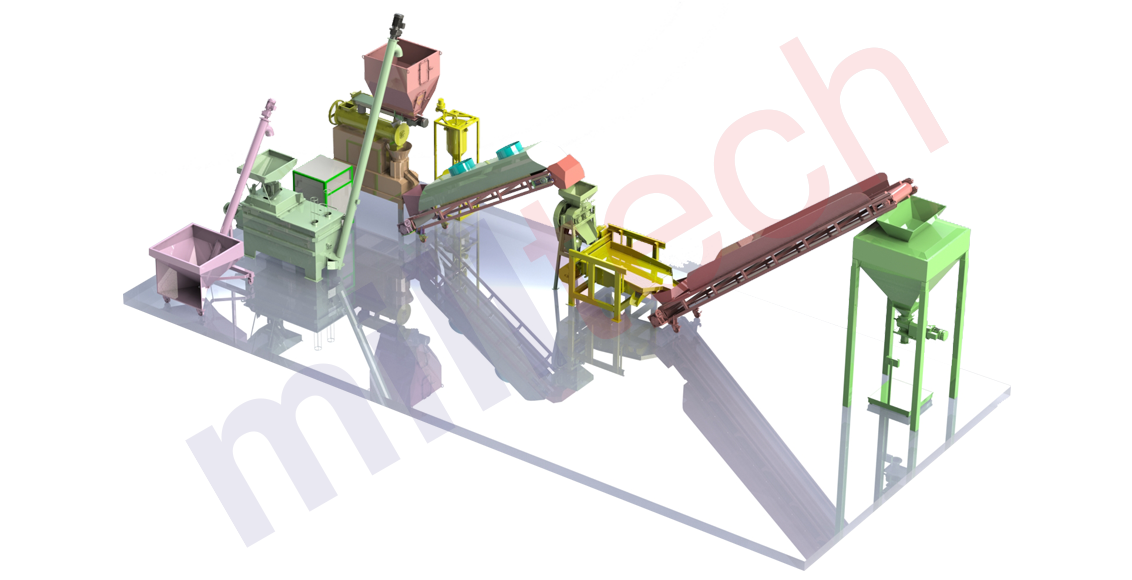 Линия для производства комбикорма 500 кг/ч