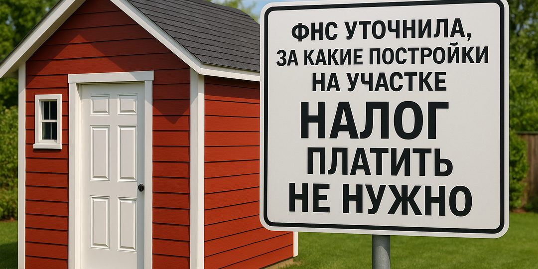 ФНС уточнила, за какие постройки на участке налог платить не нужно