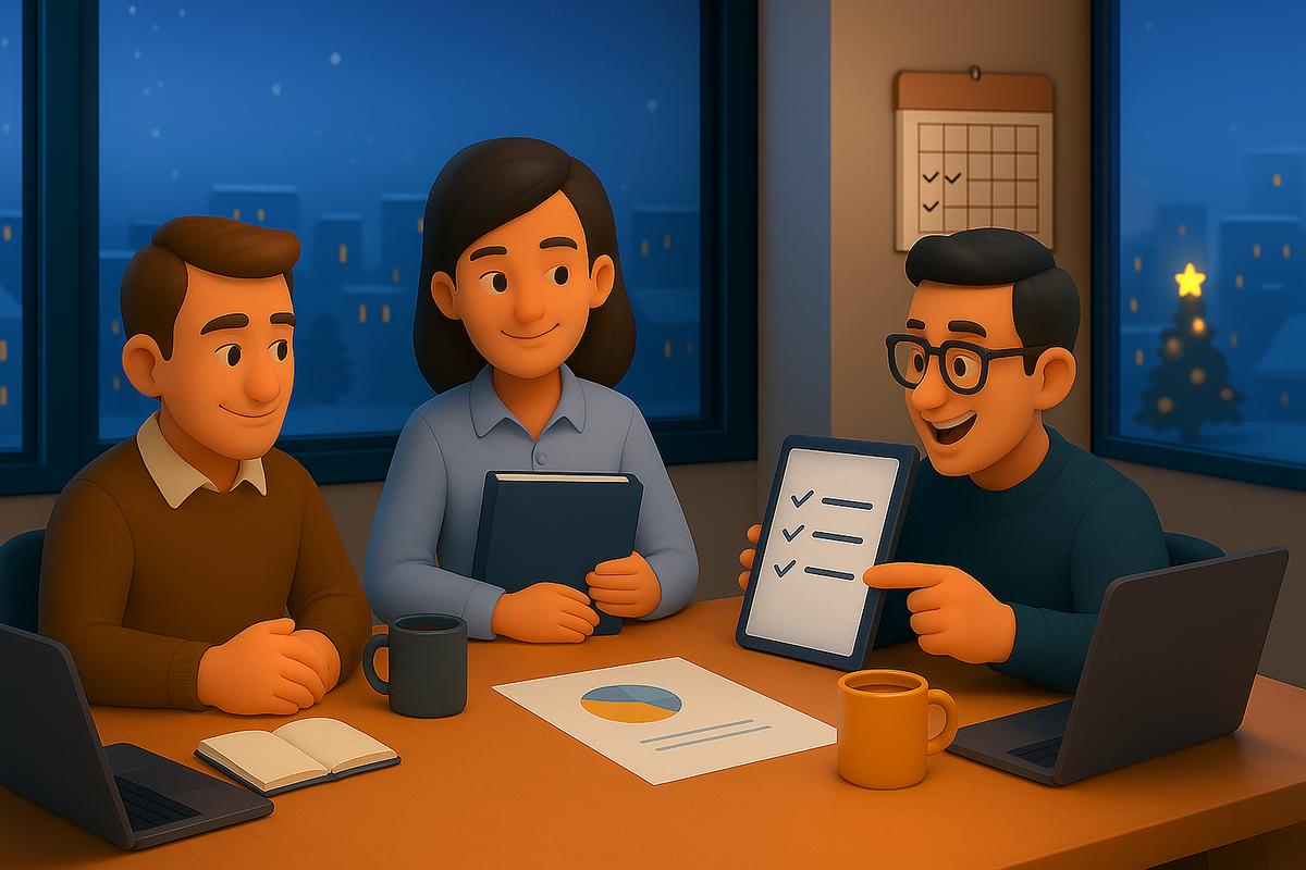 В статье разбираем, как организовать адаптацию новичков в конце года в условиях годовой отчётности, как разделить онбординг между декабрём и январём, поддержать людей на каникулах и не превратить испытательный срок в стресс.