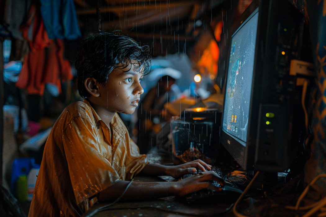 14-летний Радж впервые видит компьютер в интернет-кафе. Он еще не знает, что через 20 лет откажется от $10 млн, чтобы изменить мир