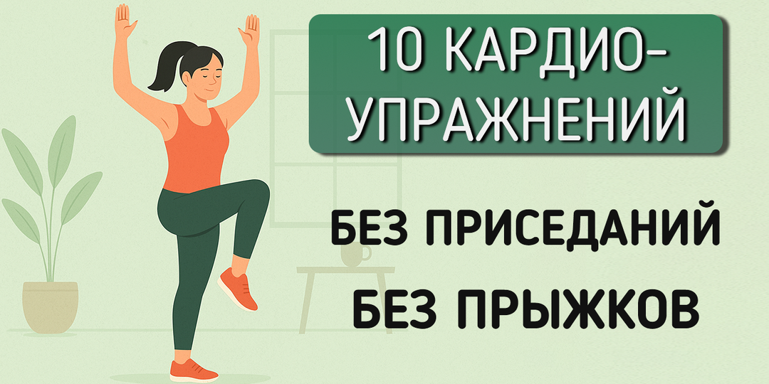 10 простых упражнений вместо ходьбы: готовая тренировка для новичков⚡️