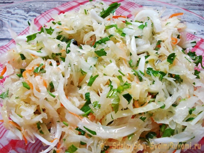 Засолка капусты сухим способом (в собственном соку)