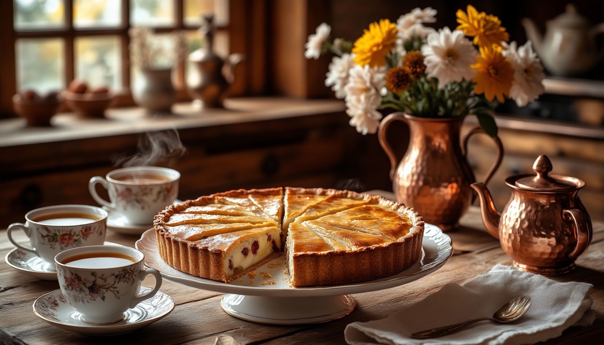 Пирог с фруктовым питьевым йогуртом