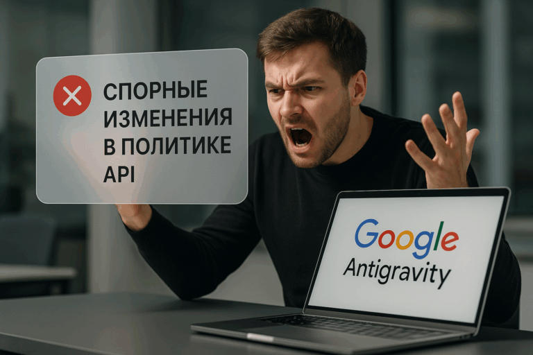    Google Antigravity вызвала бурю критики у разработчиков из-за спорных изменений в политике API, ограничивающих доступ к ключевым функциям платформы.