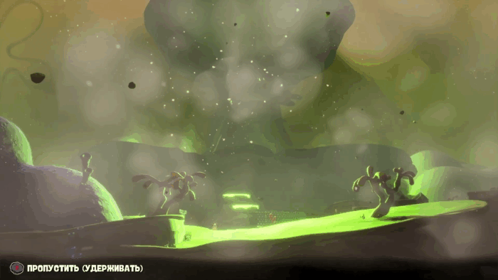 Gif картинка "Патрик отправляется в Красти краб"