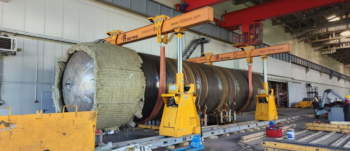 Перемещение крупногабаритных ресиверов с использованием портала