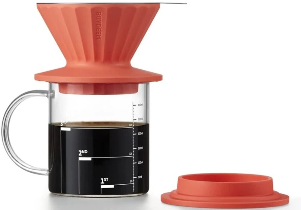 BUYDEEM Набор для заваривания кофе, терракотовый