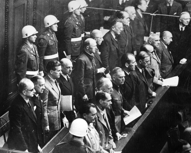     Военные преступники нацистского режима на Нюрнбергском процессе. Источник: Global Look Press.