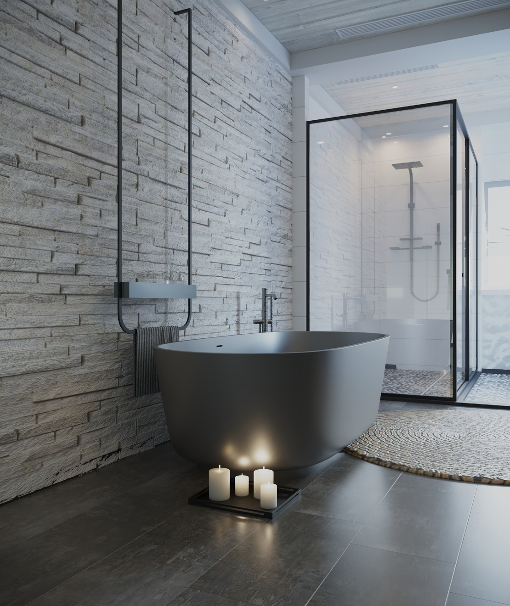 Кварцвинил в ванной. 