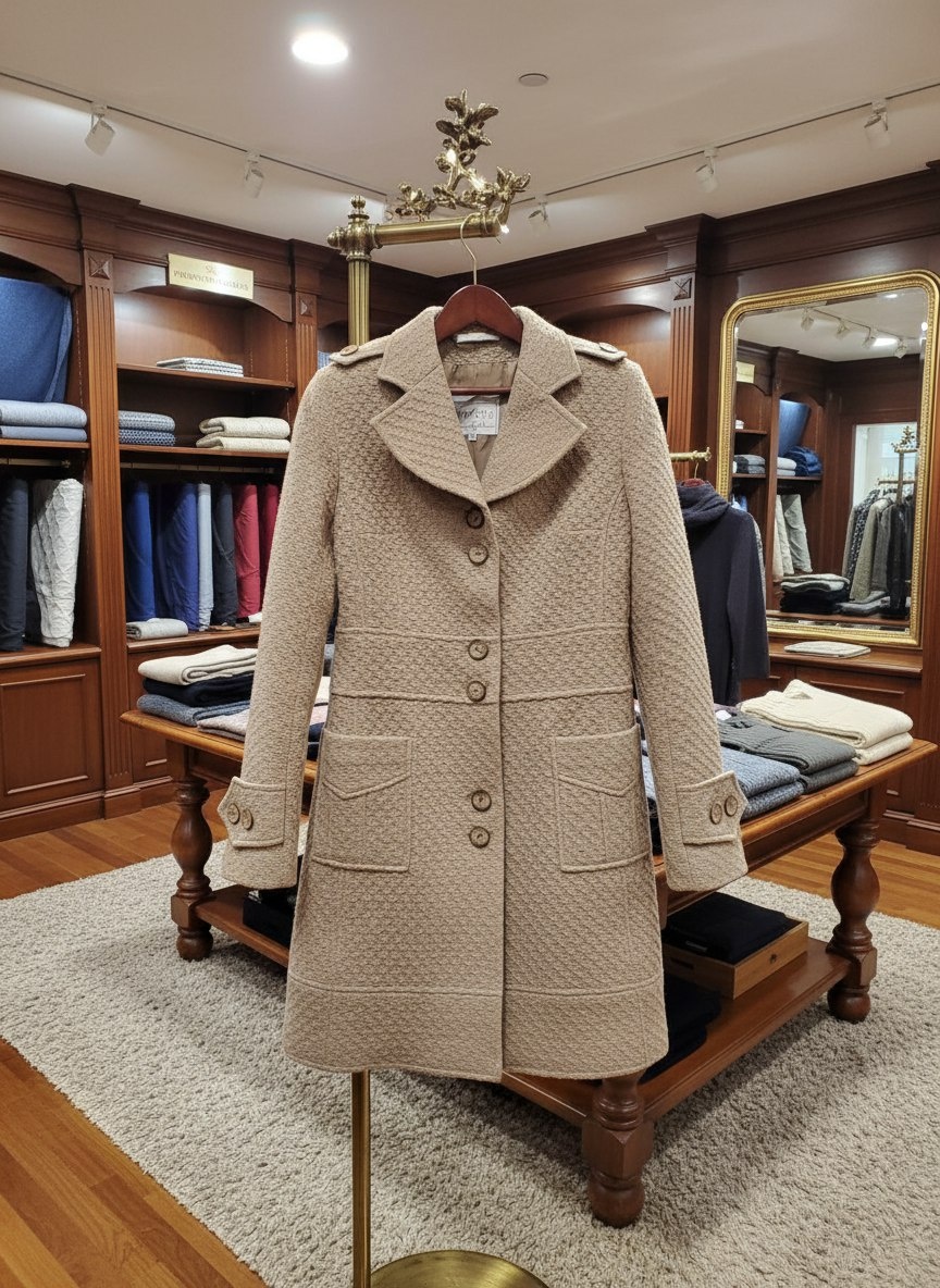 Пальто б/у 80% первичная шерсть (virgin wool) 1500 р