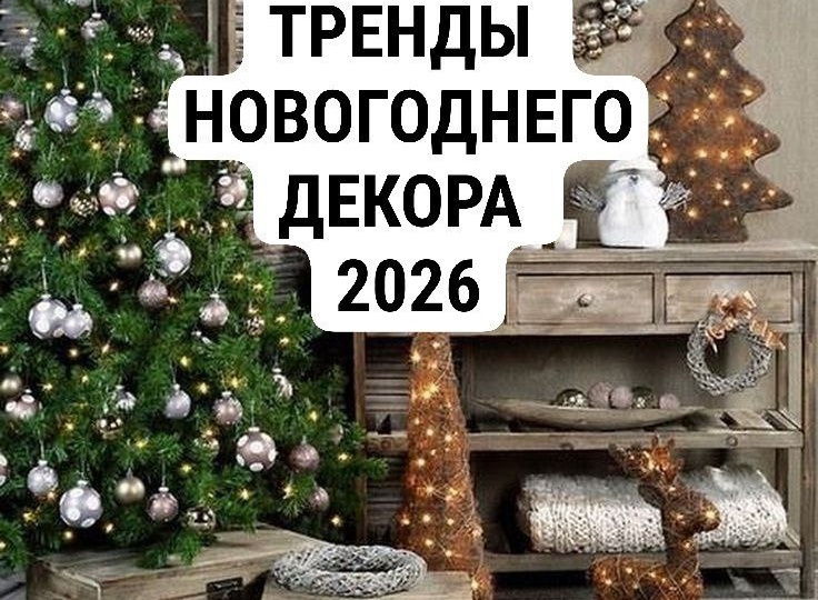 Тренды новогоднего декора 2026