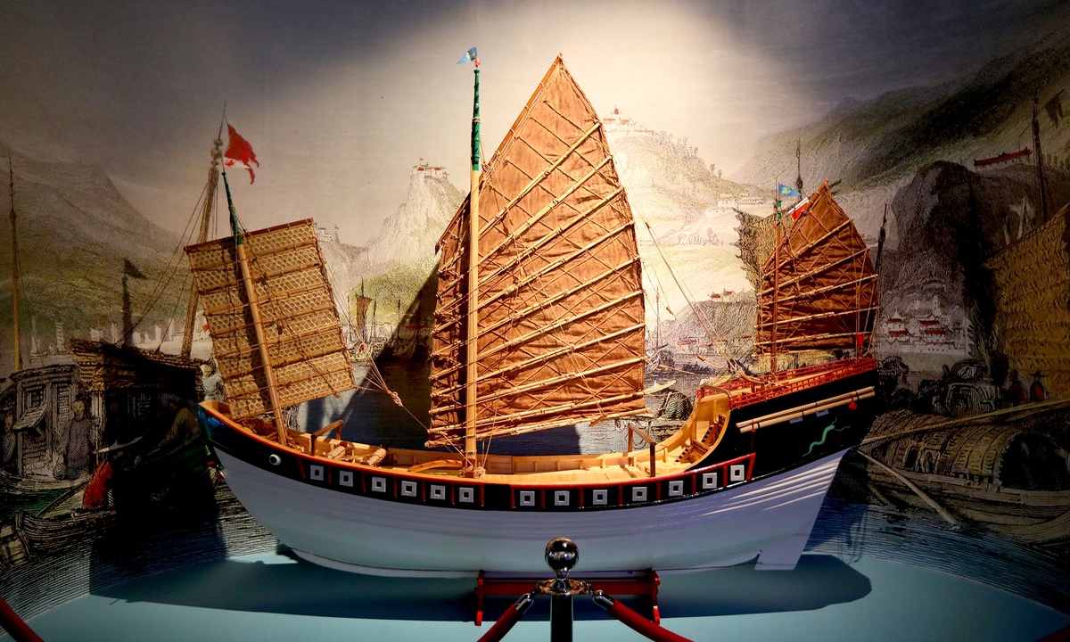 Модель торгового судна «Tek Sing» в Национальном музее Китая. Фото: www.globaltimes.cn