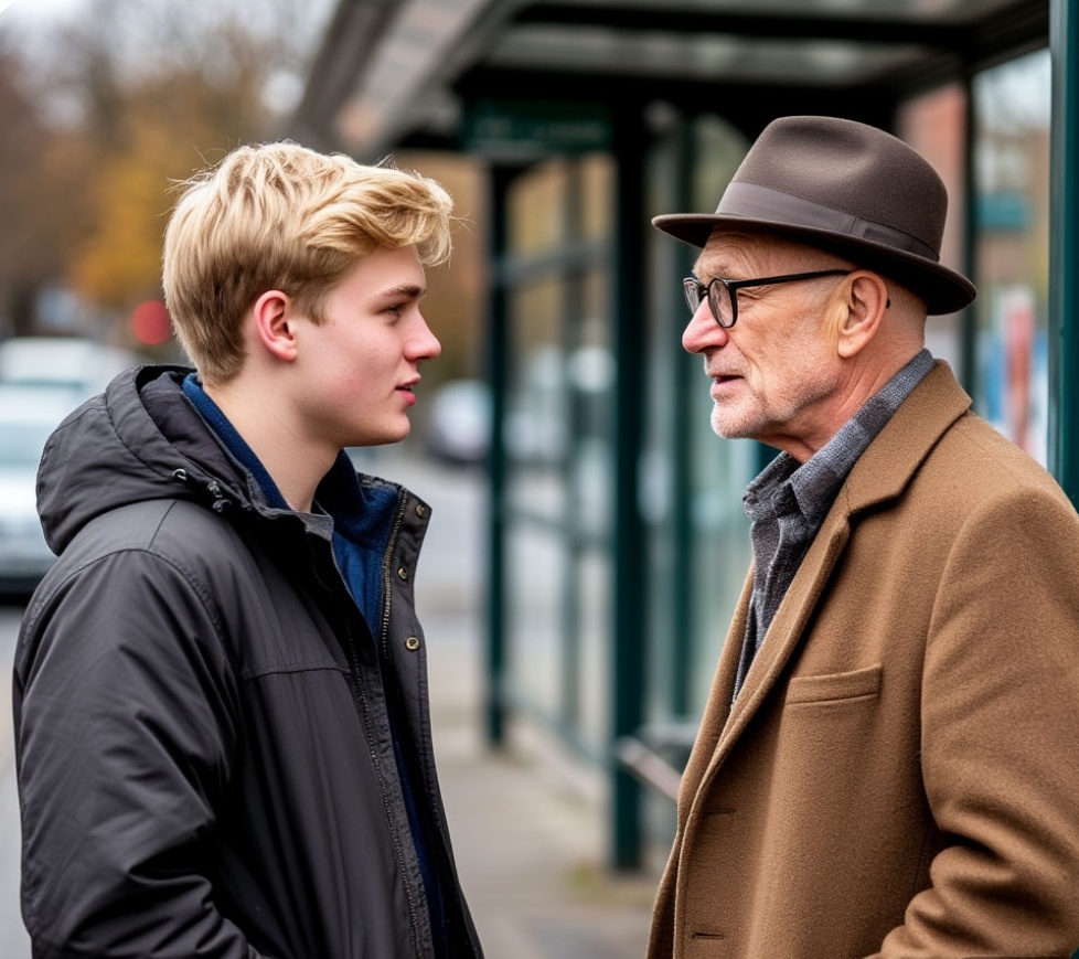 Как всегда "случайная" встреча  Саши с Виктором Сергеевичем