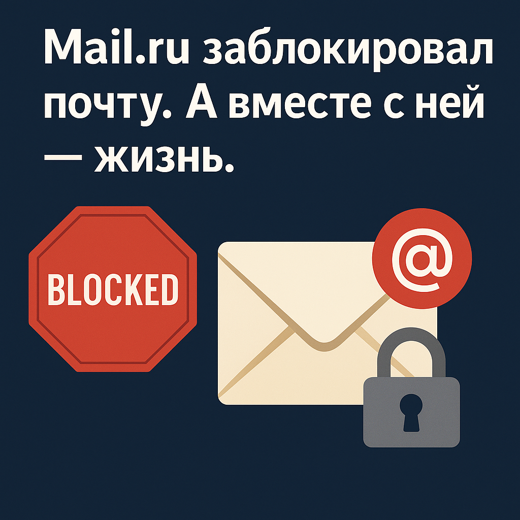 Бизнес на грани из-за Mail.ru: потерял номер — потерял почту, клиентов и деньги