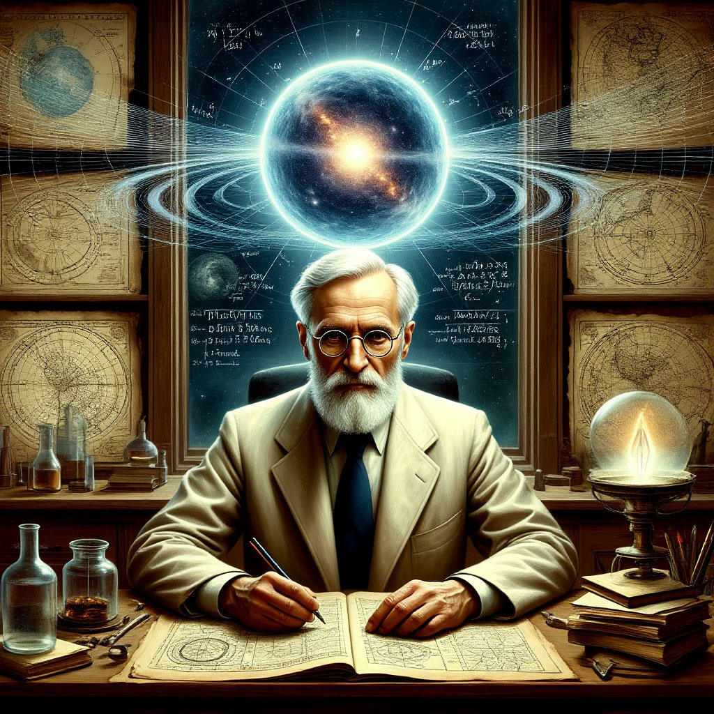 Иллюстрация "Вернадский и Метемпсихоз" создана сетью Шедеврум