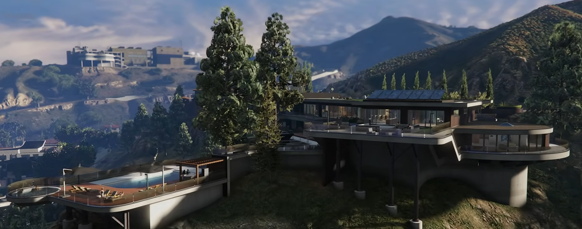 Особняк в обновлении GTA Online: A Safehouse in the Hills