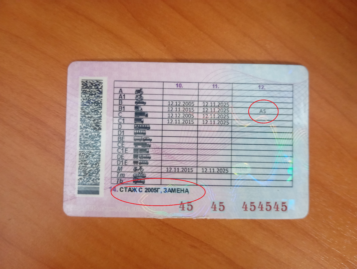 Особые отметки в водительском удостоверении и что они обозначают