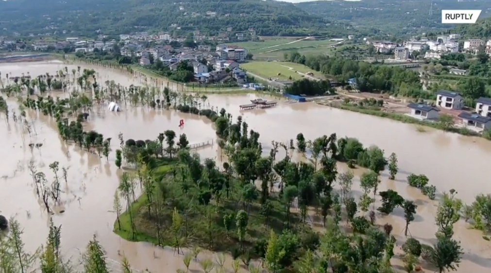 Китайская провинция Сычуань после серии проливных дождей