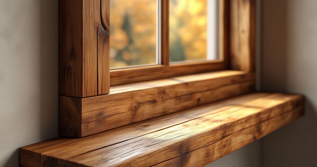 Тёплый акцент интерьера: мастерим деревянный подоконник.