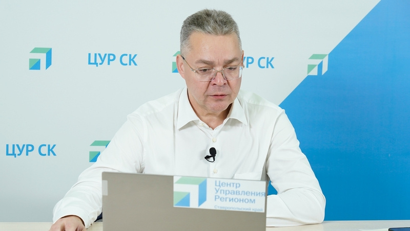    Владимир Владимиров провёл прямую линию Фото: пресс-служба правительства Ставропольского края