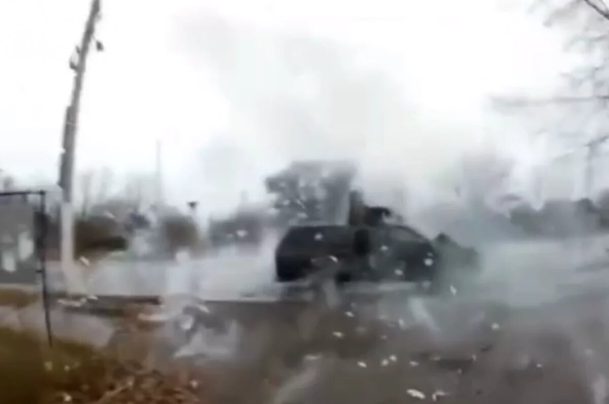    Появились кадры уничтожения редкого японского внедорожника ВСУ