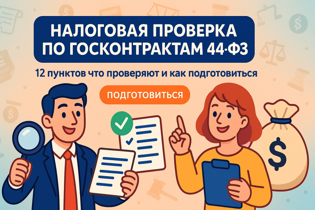    Налоговая проверка по госконтрактам 44-ФЗ: 12 пунктов что проверяют и как подготовиться