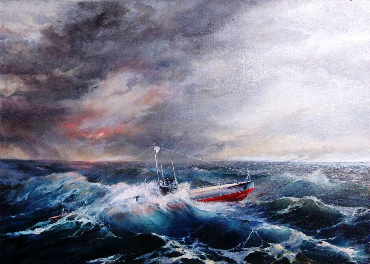 Б.Ф.Рыков – «Святой Георгий в Атлантике в 1917»