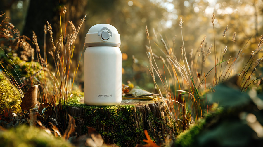 Термос BUYDEEM с откидной крышкой, белый, 300 ml