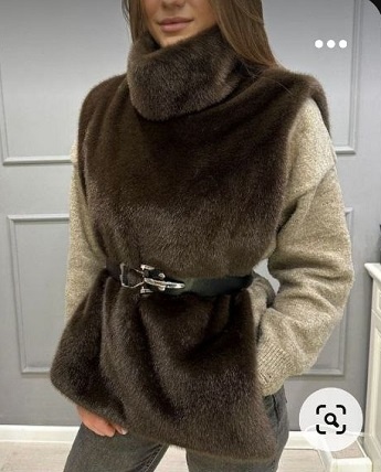 Меховая манишка