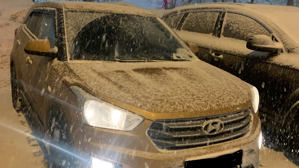 Зима убила двигатель Hyundai Creta.