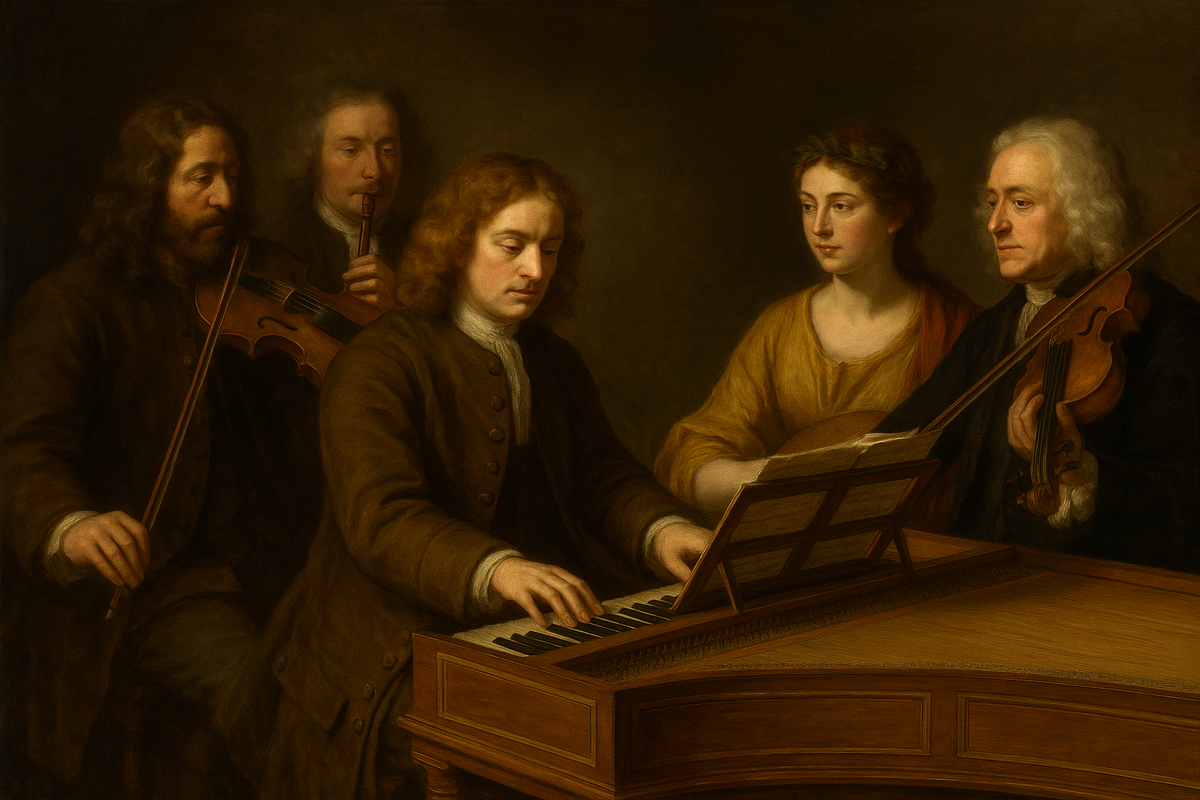 Лондонский вечер музыки: Генри Пёрселл за клавесином и ансамбль, играющий в честь святой Цецилии. 