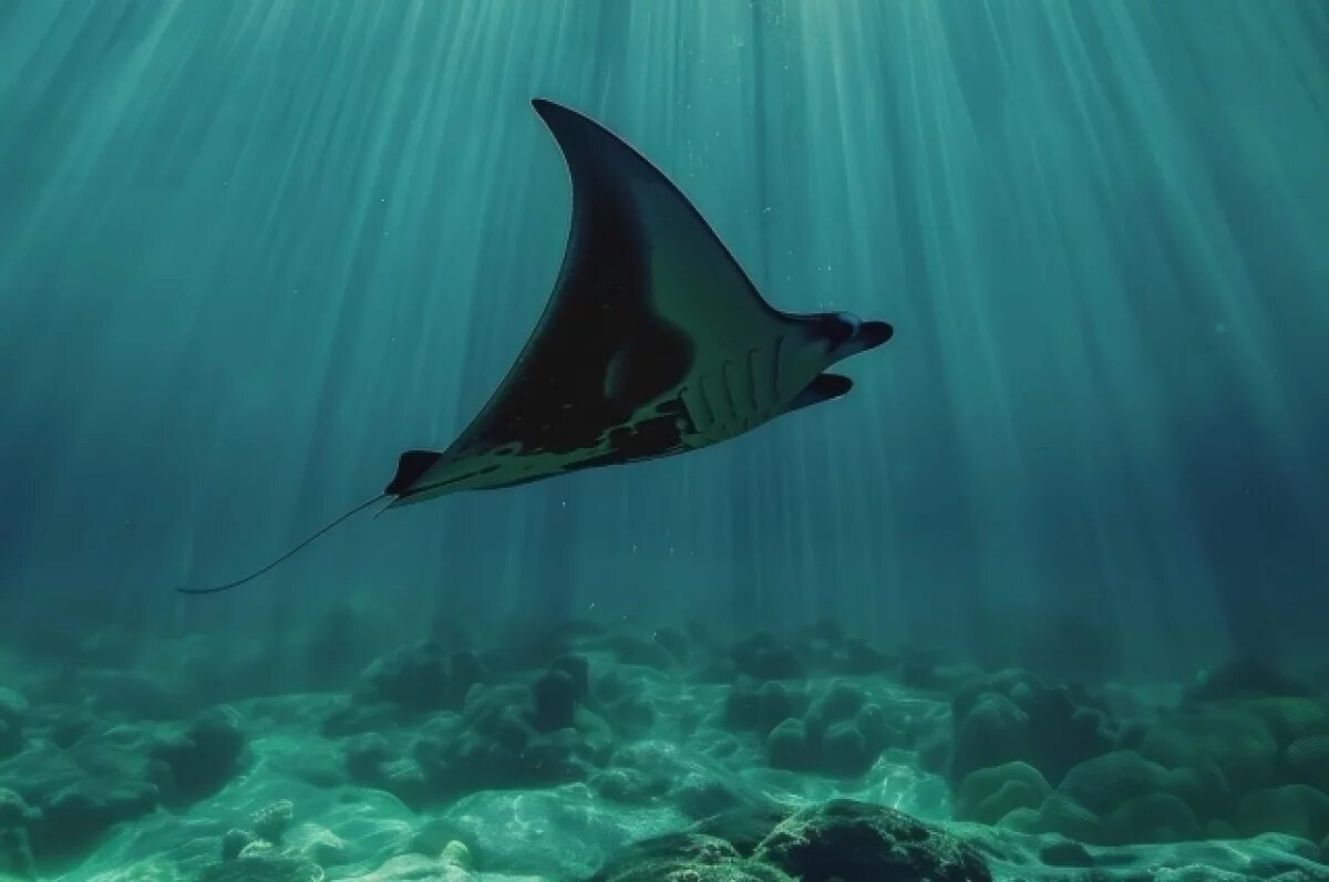    В реке Индии поймали ската весом около 300 килограммов