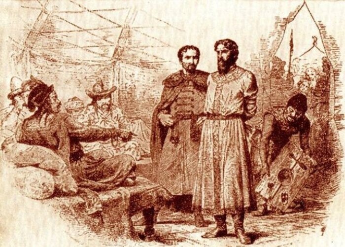 Михаил Тверской перед казнью